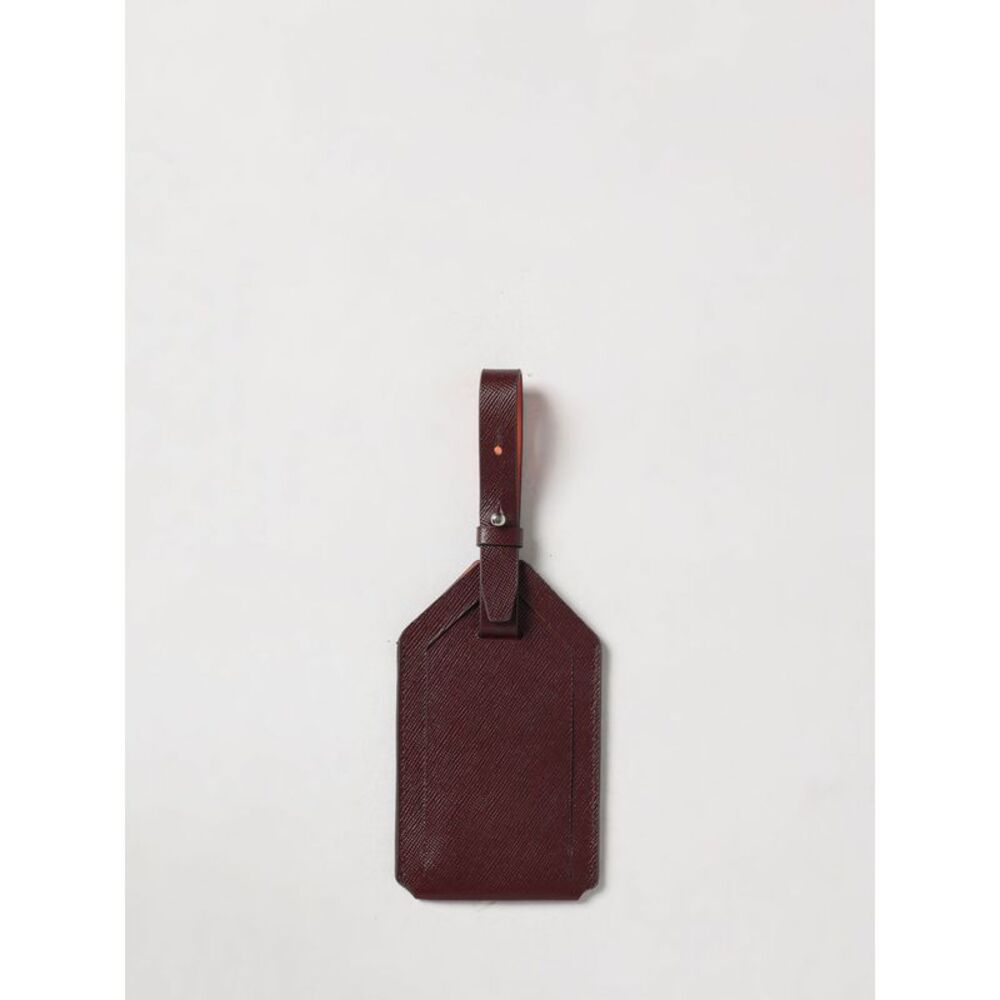 Paul Smith Men Saffiano Calf Leather Keyring Paul Smith With Address Tag